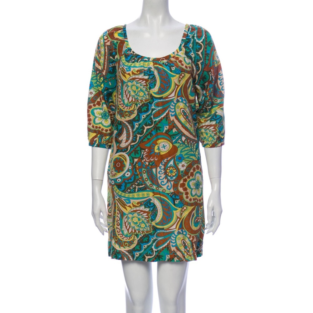 Tibi Paisley Print Mini Dress, 4